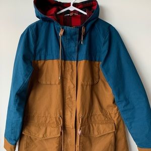 Water repellent flannel lined Orvis jacket